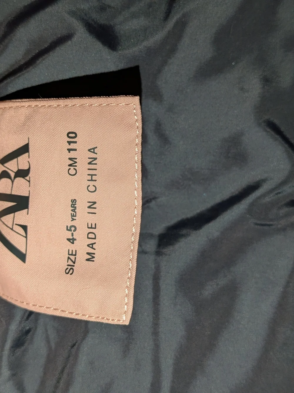 Zara Girls Hooded Puffer Vest - Light Pink Mauve, 4-5yrs NWOT